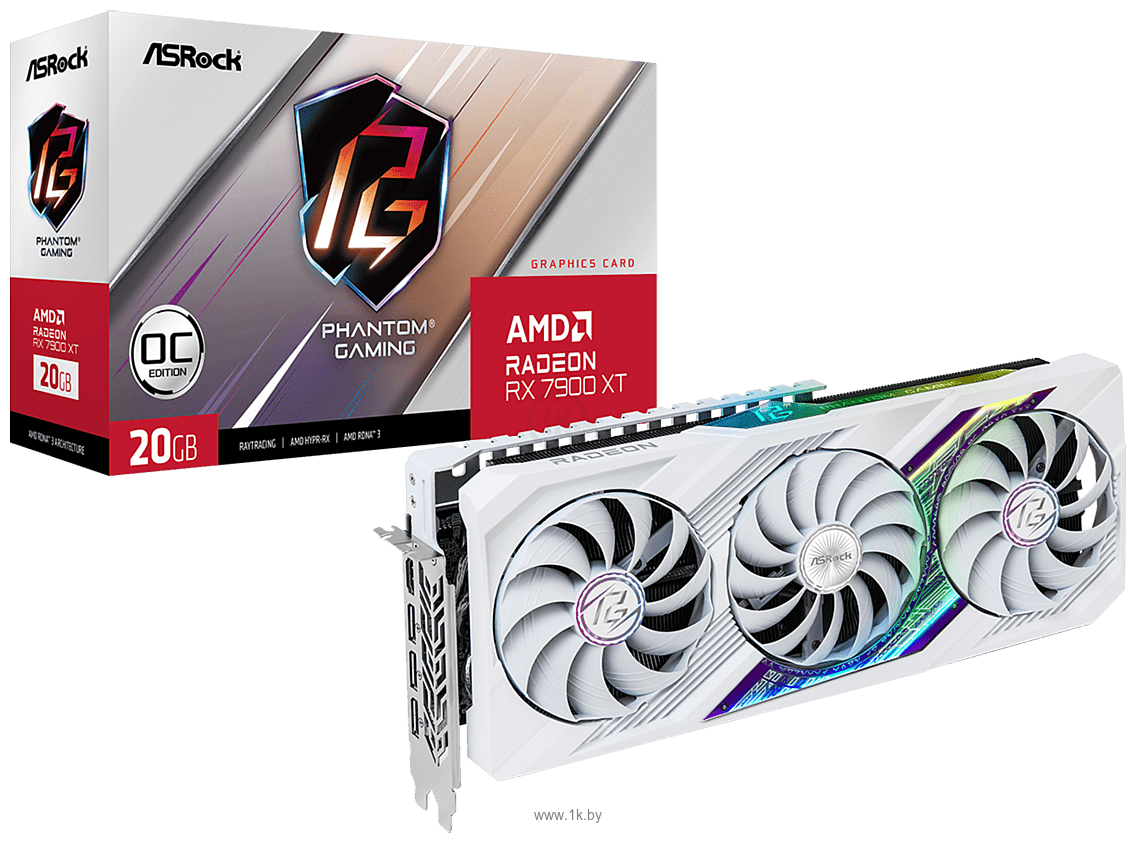 Фотографии ASRock Radeon RX 7900 XT Phantom Gaming White 20GB OC (RX7900XT PGW 20GO)