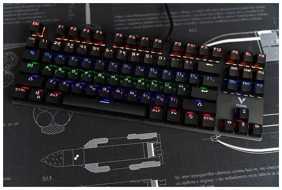 Фотографии Rapoo V500Pro-87 black Фотографии Rapoo V500Pro-87 black