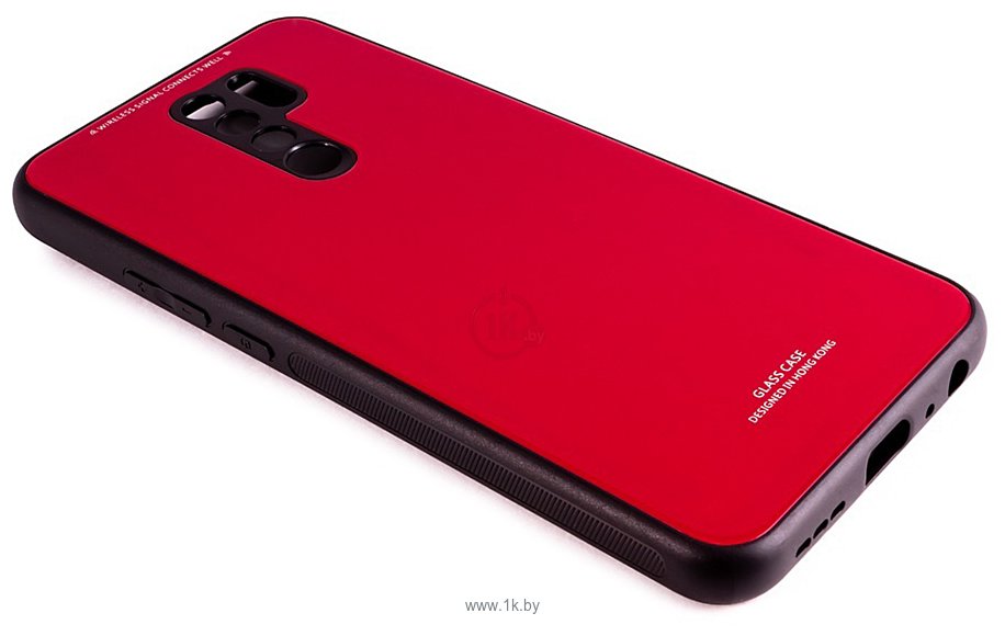 Фотографии Case Glassy для Xiaomi Redmi 9 (красный)