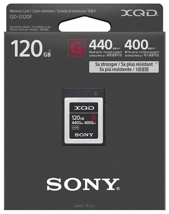 Фотографии Sony XQD G QD-G120F/J 120GB