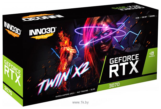 Фотографии INNO3D GeForce RTX 3070 Twin X2 OC LHR 8GB (N30702-08D6X-171032LH)