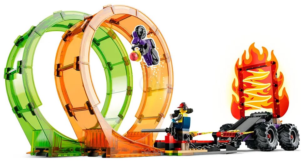 Фотографии LEGO City Stuntz 60339 Трюковая арена «Двойная петля»
