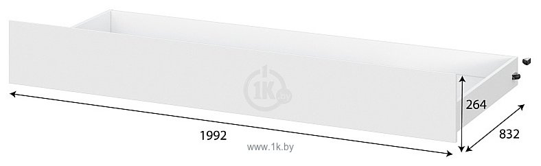 Фотографии NN мебель Токио выкатная система 80x190 00-00106111 (белый текстурный)