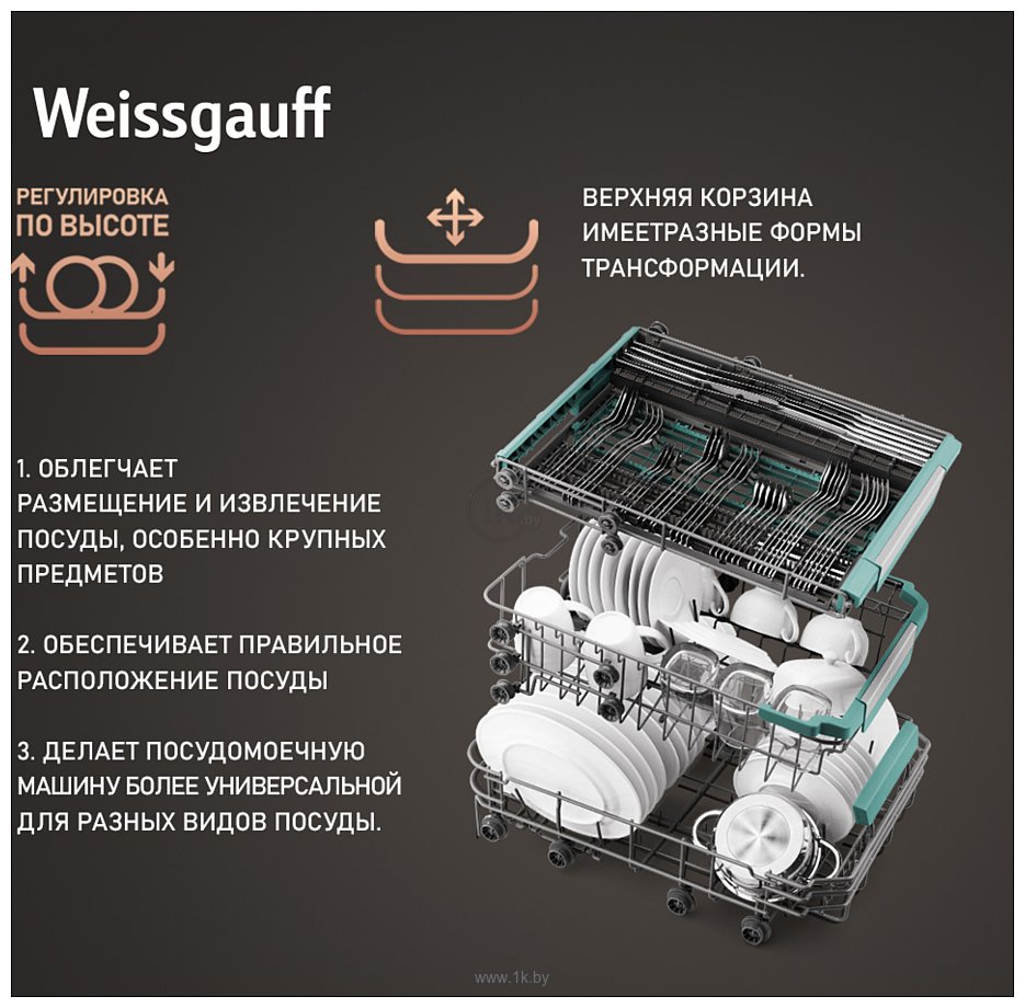 Фотографии Weissgauff DW 4539 Inverter Touch AutoOpen White