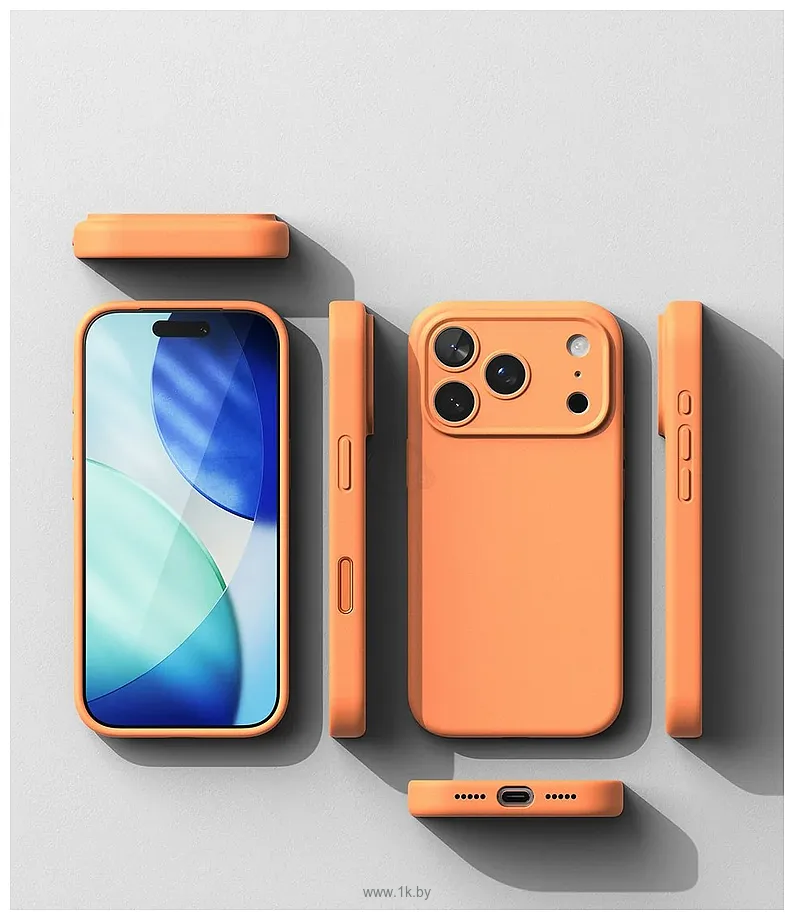 Фотографии Ringke Silicone Magnetic для iPhone 17 Pro (Tangerine) Фотографии Ringke Silicone Magnetic для iPhone 17 Pro (Tangerine)
