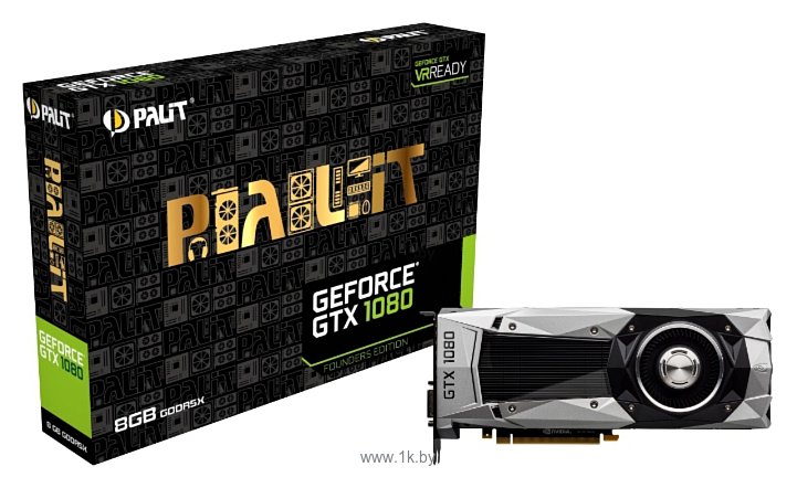 Фотографии Palit GeForce GTX 1080 1607Mhz PCI-E 3.0 8192Mb 10000Mhz 256 bit DVI HDMI HDCP