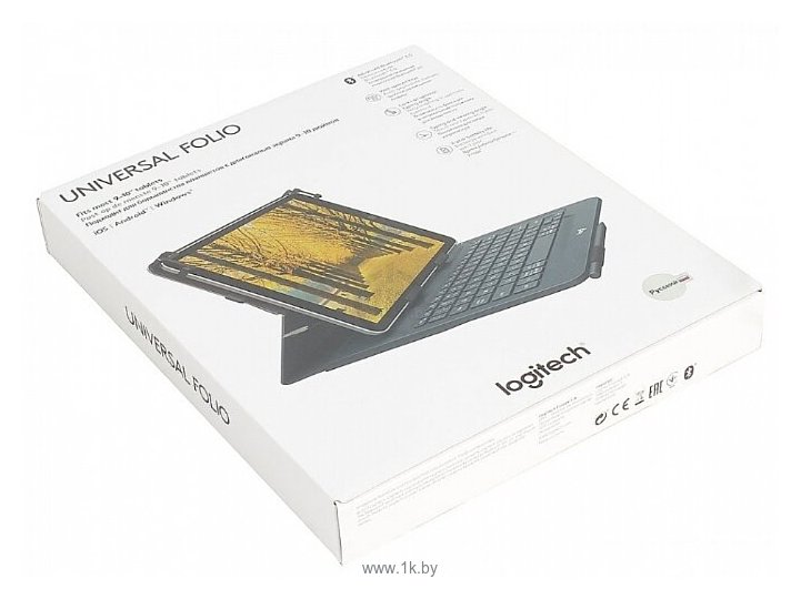 Фотографии Logitech Universal Folio with integrated keyboard 9-10" black Bluetooth