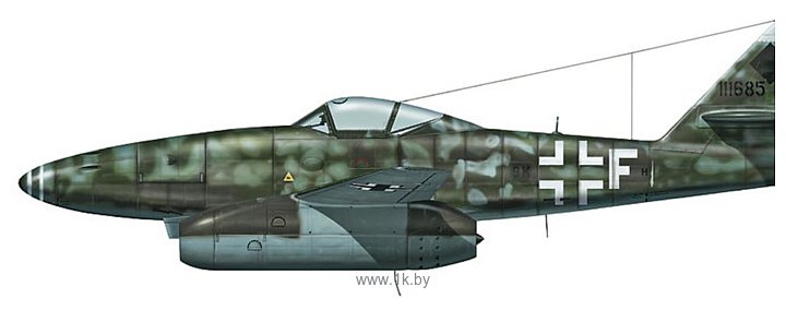 Фотографии Hasegawa Истребитель Messerschmit Me262A KG51