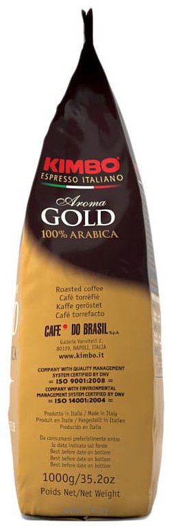 Фотографии Kimbo Aroma Gold 100% Arabica в зернах 1 кг