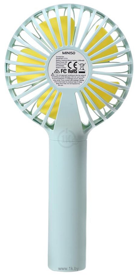 Фотографии Miniso Scented Fan MS-L2723 (бирюзовый/желтый)