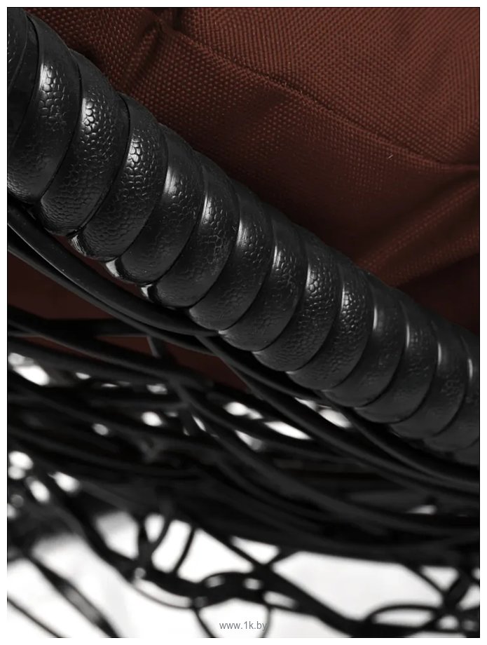Фотографии M-Group Кокос на подставке 11590405 (черный ротанг/коричневая подушка)