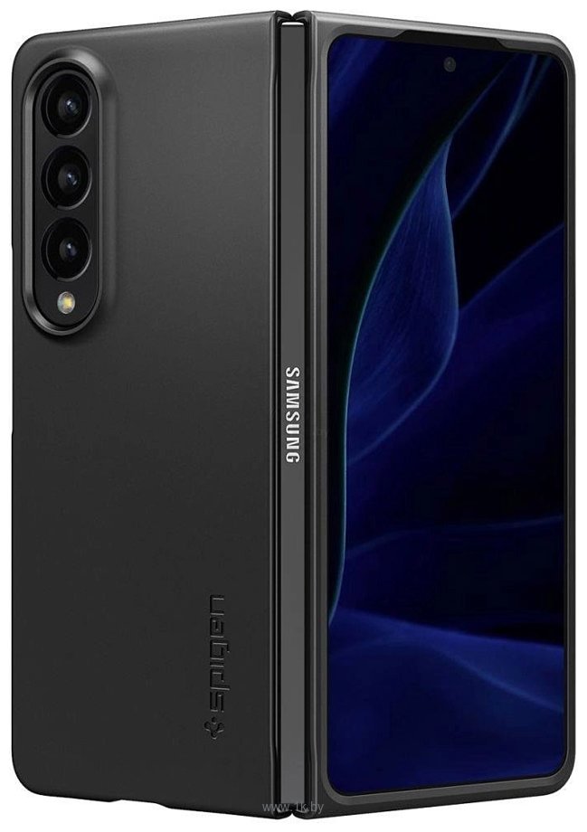 Фотографии Spigen AirSkin для Galaxy Z Fold 4 ACS05103 (черный)