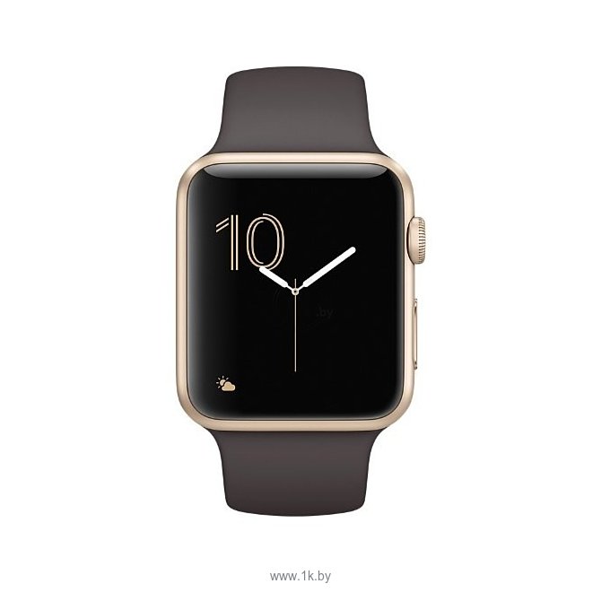 Фотографии Apple Watch Series 1 42mm Gold with Cocoa Sport Band (MNNN2)