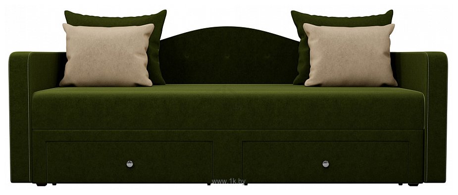 Фотографии Лига диванов Дориан 100218 (зеленый/подушки бежевые) Фотографии Лига диванов Дориан 100218 (зеленый/подушки бежевые)