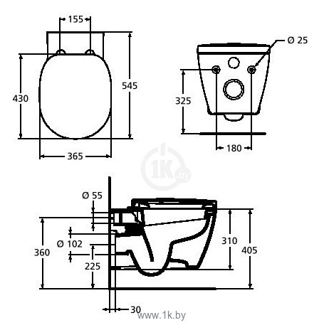 Фотографии Ideal Standard Connect E 8035 01 (с сиденьем)