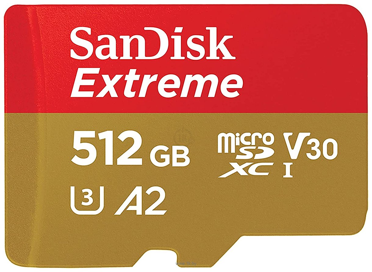 Фотографии SanDisk Extreme microSDXC SDSQXAV-512G-AN6MA 512GB (с адаптером)