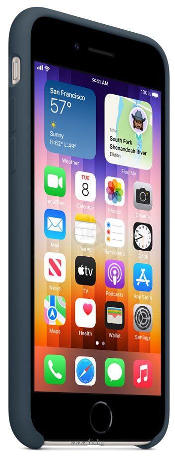 Фотографии Apple Silicone Case для iPhone SE (синяя бездна)