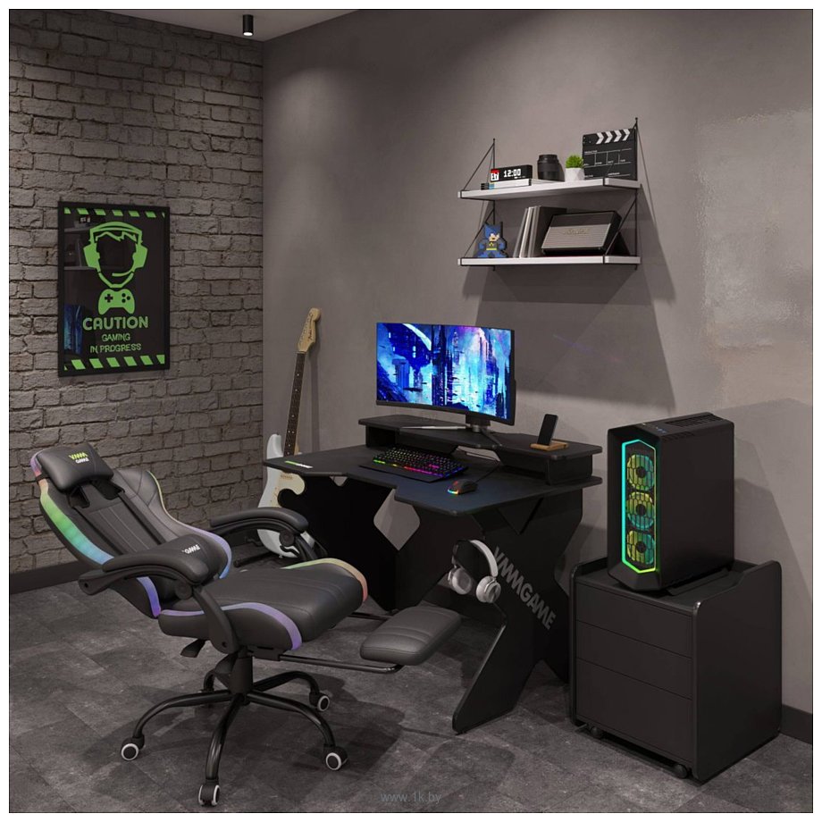 Фотографии VMM Game Throne RGB OT-B31RGBWE (черный/белый)