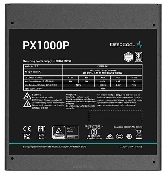 Фотографии DeepCool PX1000P