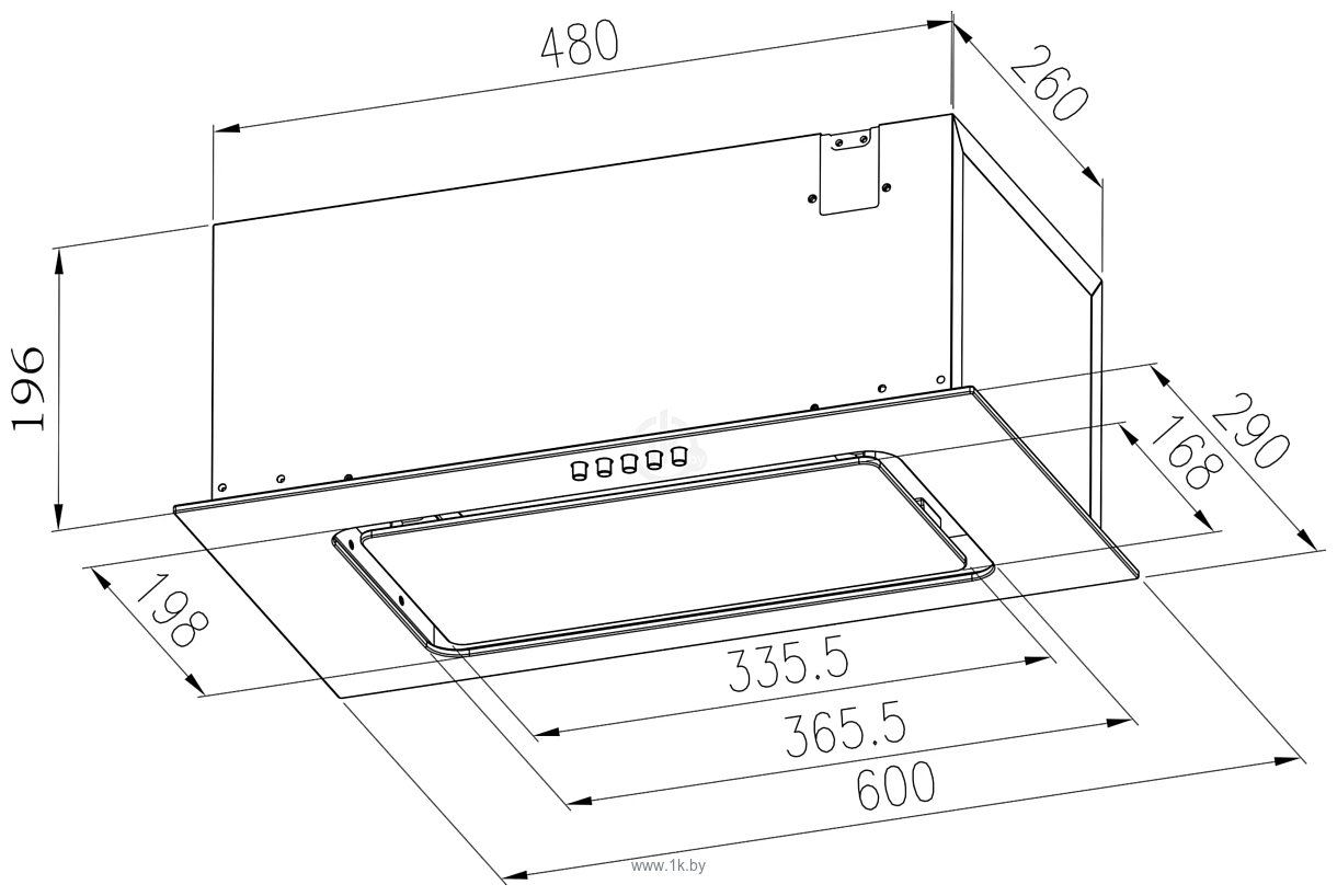 Фотографии Meferi INBOX60WH GLASS ULTRA