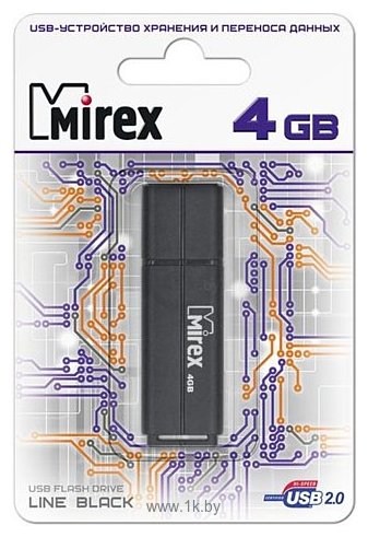 Фотографии Mirex Color Blade Line 4GB (13600-FMULBK04)