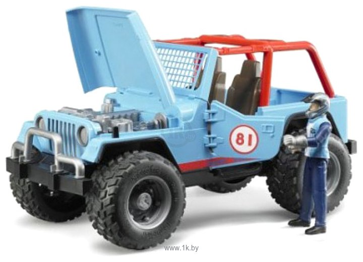 Фотографии Bruder Jeep Cross country Racer blue 02541