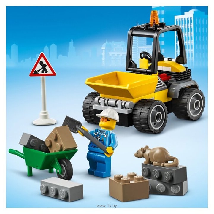 Фотографии LEGO City 60284 Автомобиль для дорожных работ