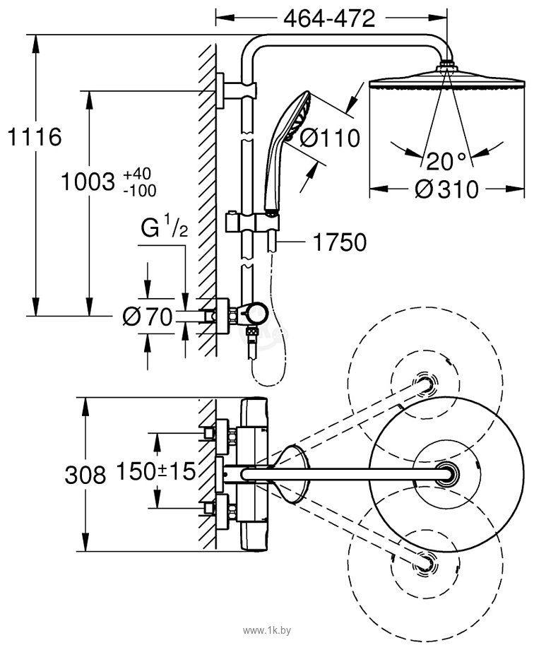 Фотографии Grohe Euphoria System 310 26075001