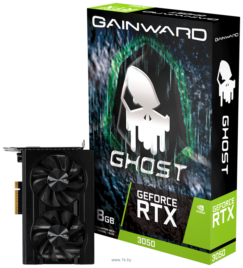 Фотографии Gainward GeForce RTX 3050 Ghost 8GB (NE63050018P1-1070B)