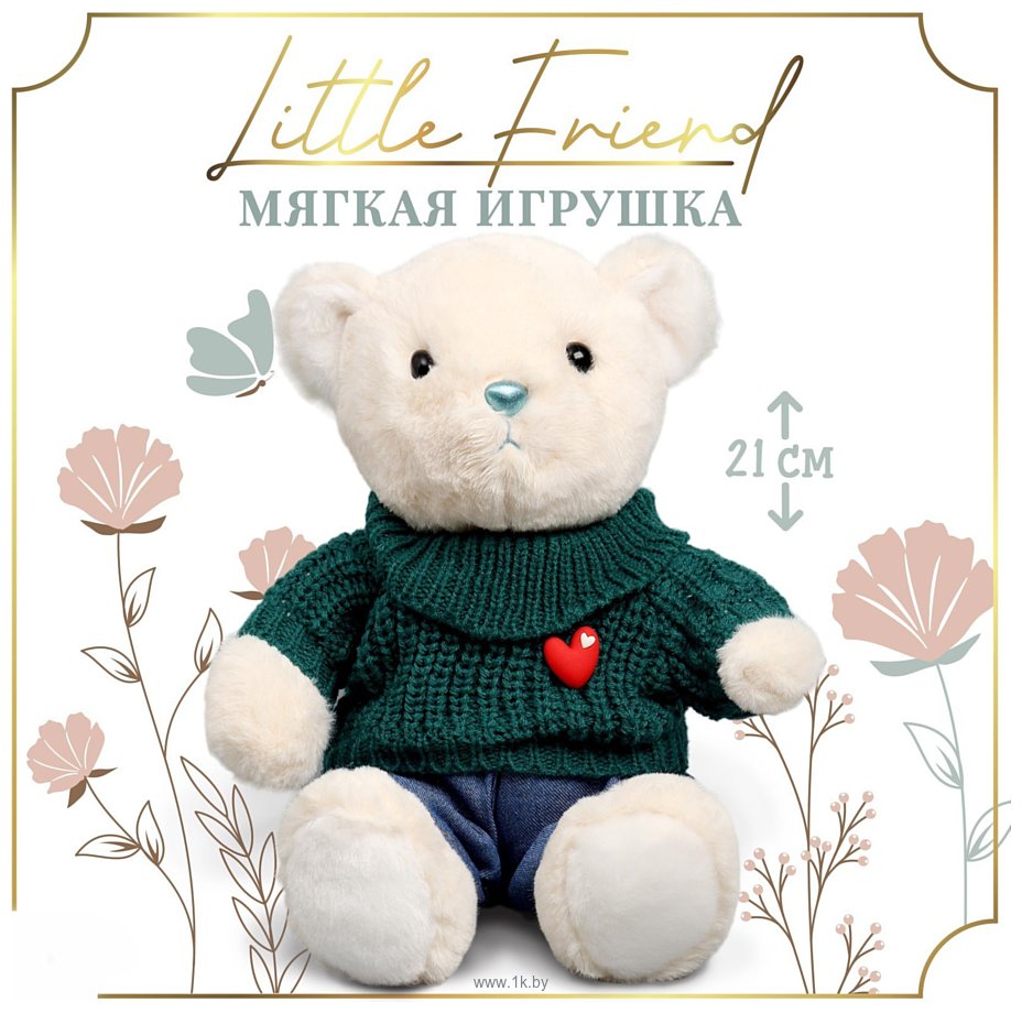 Фотографии Milo Toys Little Friend Мишка в зеленом свитере 9905637
