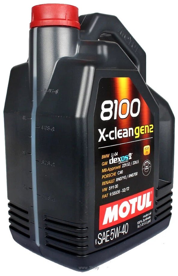 Фотографии Motul 8100 X-clean gen2 5W-40 5л