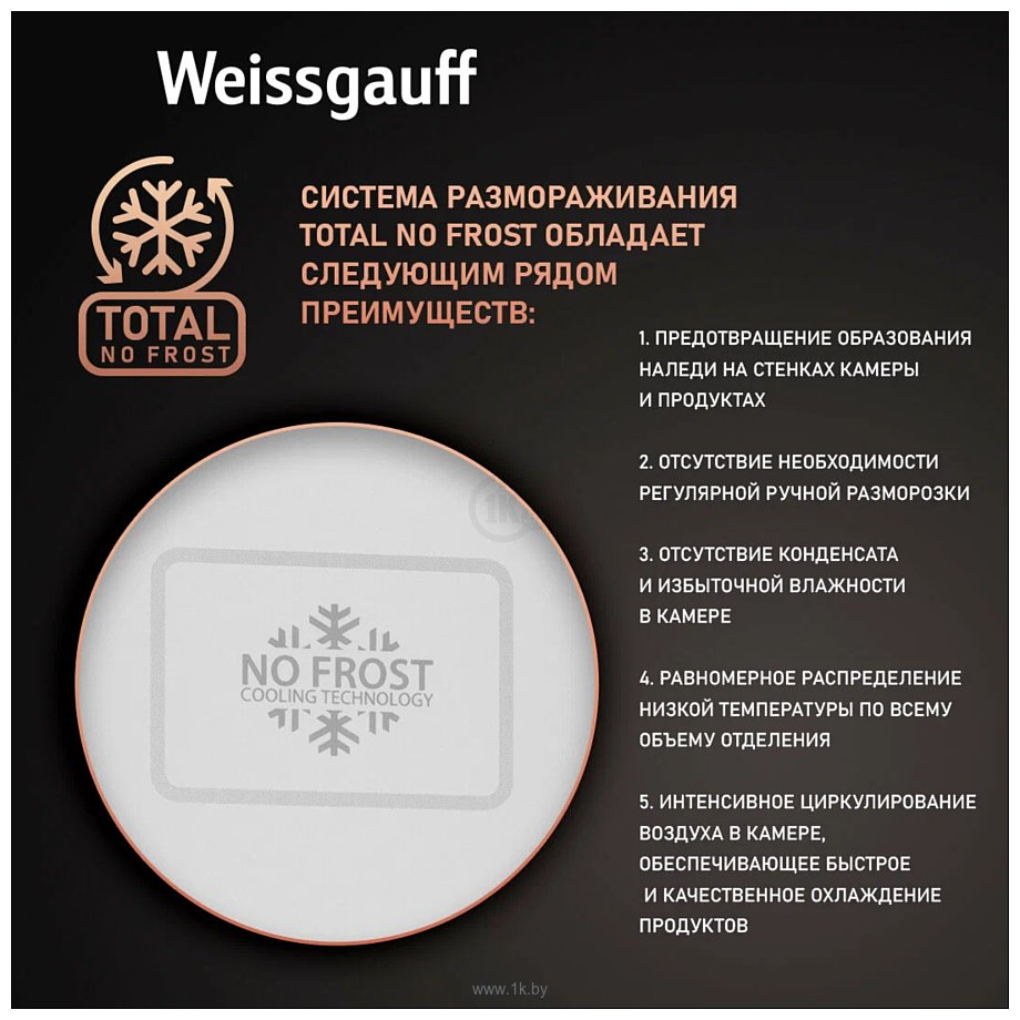 Фотографии Weissgauff WRK 185 Total NoFrost Inverter White Glass