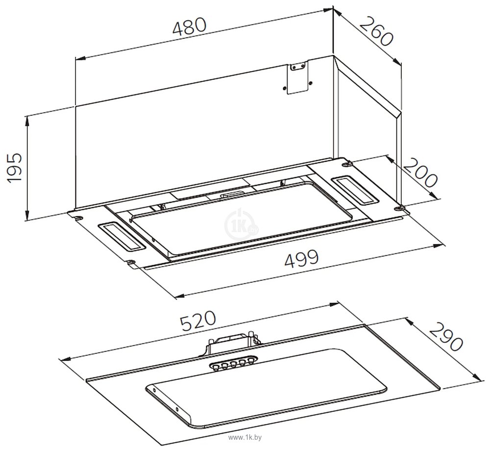 Фотографии Meferi INBOX52WH Glass Ultra  