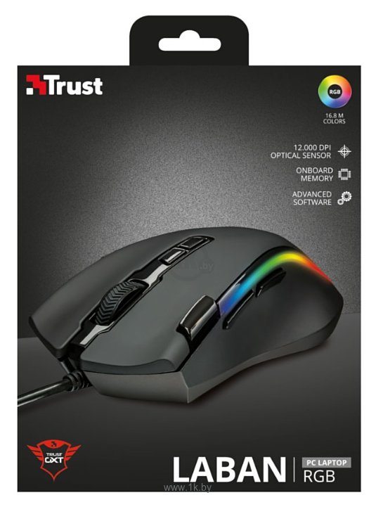 Фотографии Trust LABAN GXT 188 RGB black USB