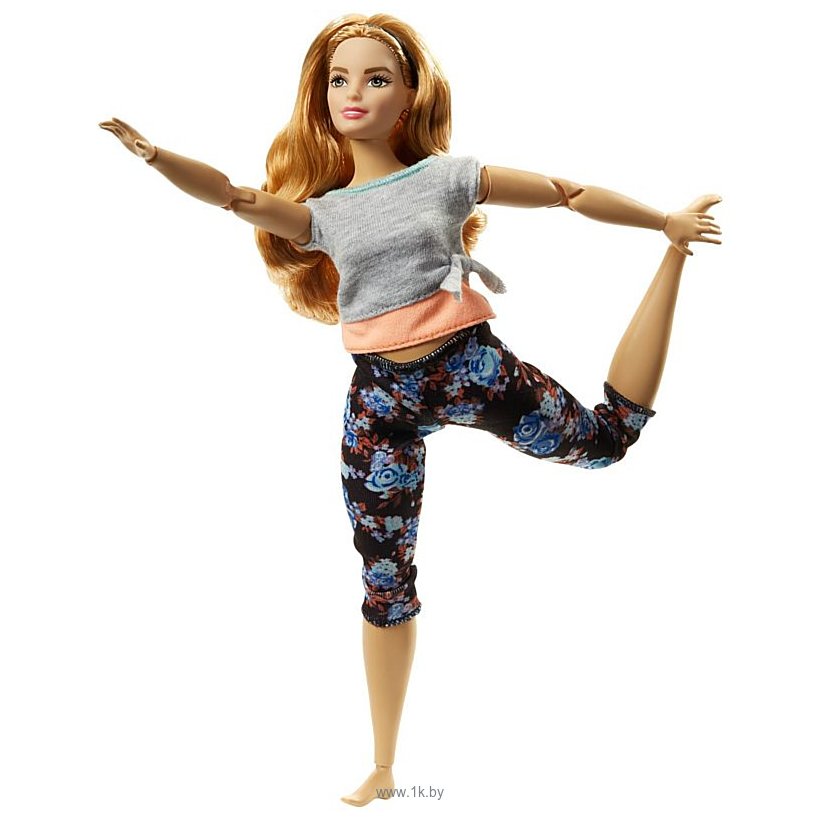 Фотографии Barbie Made To Move Doll - Curvy with Auburn Hair FTG84