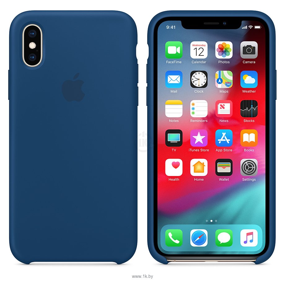 Фотографии Apple Silicone Case для iPhone XS Blue Horizon