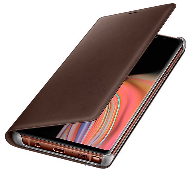 Фотографии Samsung Leather Wallet Cover для Samsung Galaxy Note 9 (коричневый)