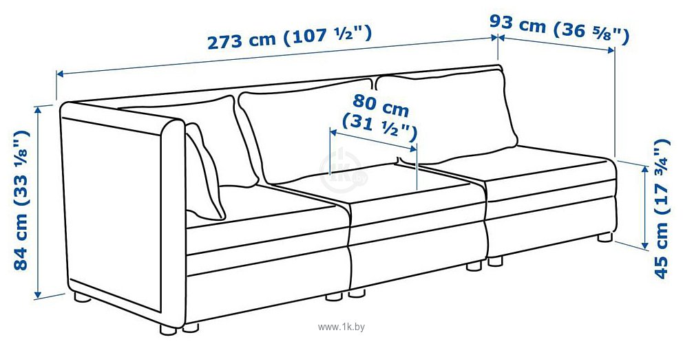 Фотографии Ikea Валлентуна 992.769.24 (хилларед темно-серый)