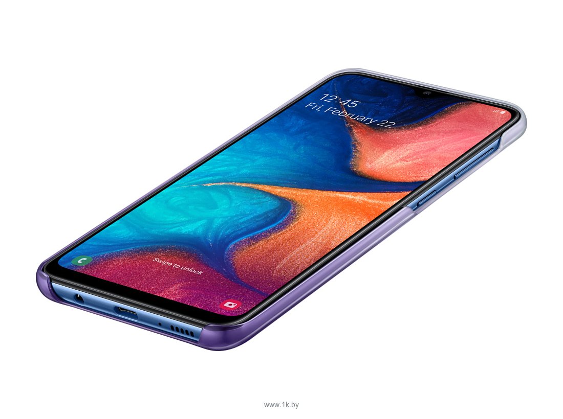 Фотографии Samsung Gradation Cover для Samsung Galaxy A20 (фиолетовый)