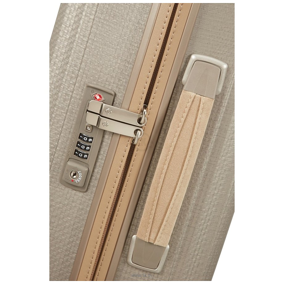 Фотографии Samsonite Lite-Cube Prime Matt Ivory Gold 55 см