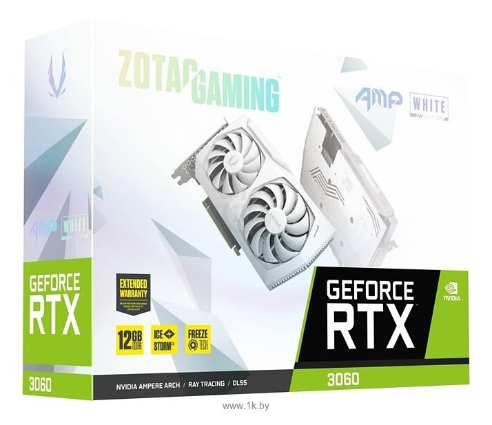 Фотографии ZOTAC GAMING GeForce RTX 3060 AMP White Edition 12GB (ZT-A30600F-10P)