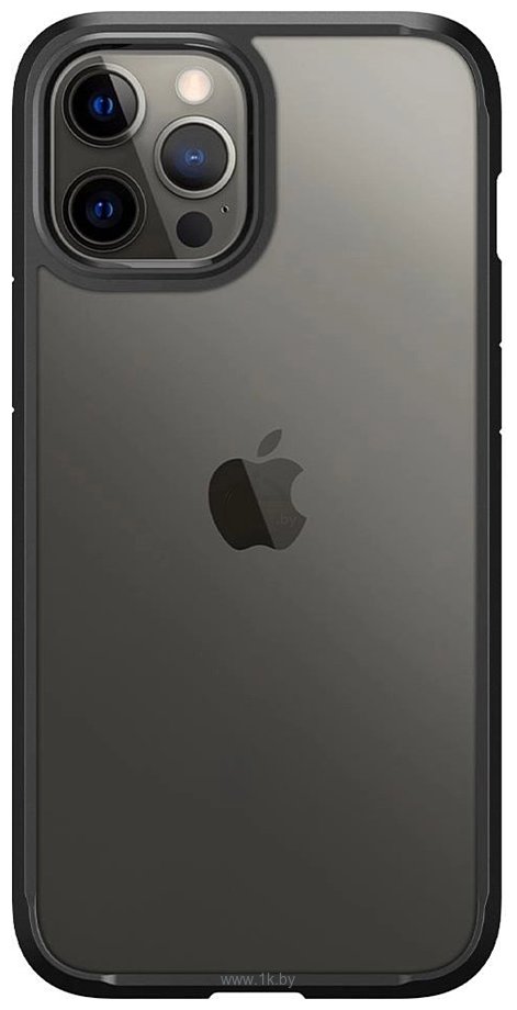 Фотографии Spigen Ultra Hybrid для iPhone 12/iPhone 12 Pro ACS01703 (черный)