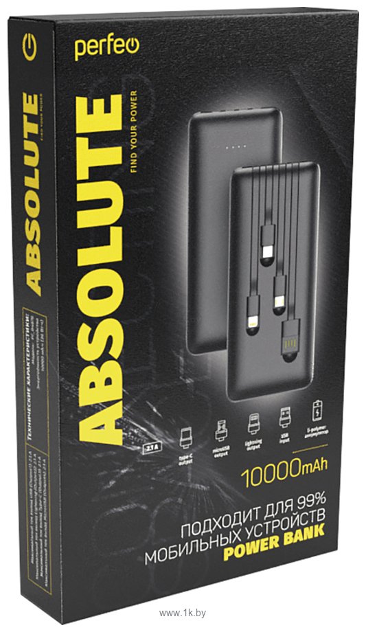 Фотографии Perfeo Absolute 10000mAh