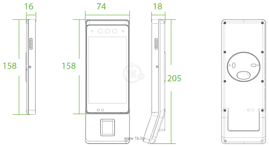 Фотографии ZKTeco Horus E1-RFID (MF)