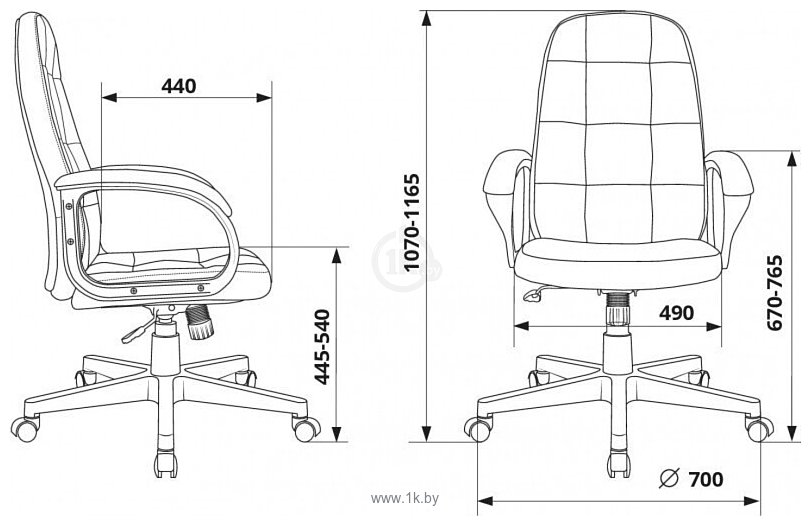 Фотографии Бюрократ CH 002 (Fabric 3C1 серый)