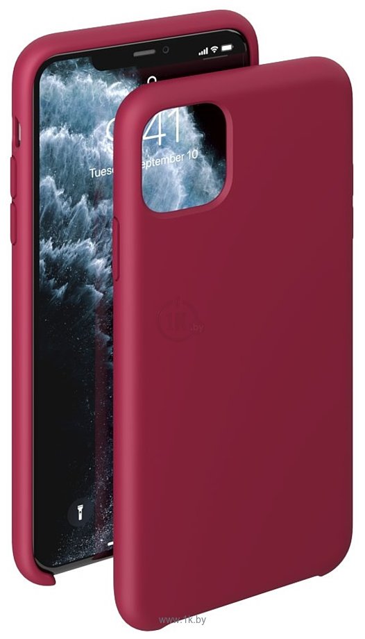 Фотографии Deppa Liquid Silicone Case для Apple iPhone 11 Pro Max (бордовый)