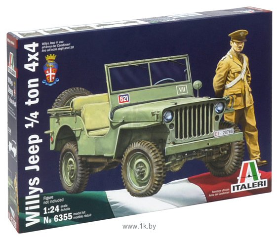 Фотографии Italeri 6355 Willys Jeep 1/4 Ton 4X4 Arma Dei Carabinieri