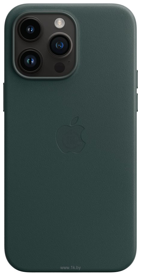 Фотографии Apple MagSafe Leather Case для iPhone 14 Pro Max (зеленый лес)