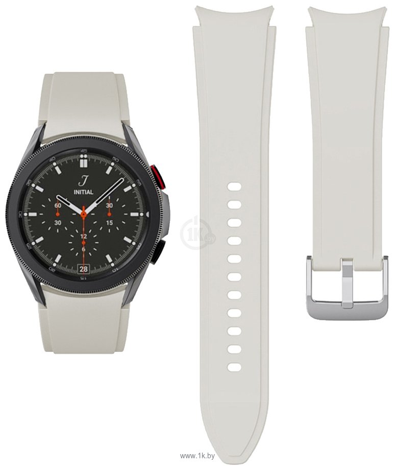 Фотографии Rumi Classic силиконовый для Samsung Galaxy Watch4/5 (20 мм, серый)