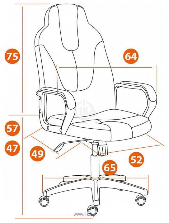 Фотографии TetChair Neo 2 флок (черный/серый)